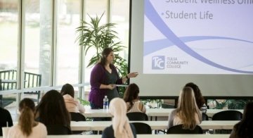 Students attending the New Student Orientation at TCC