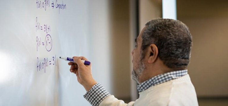 TCC Professor Leads a Math Class.