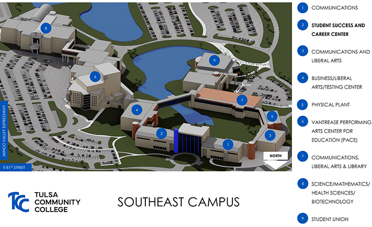 TCC Southeast Campus Map