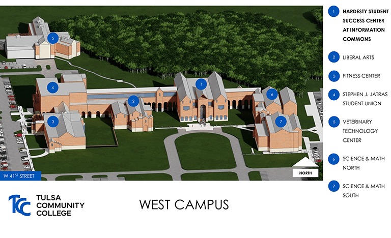 TCC West Campus Map