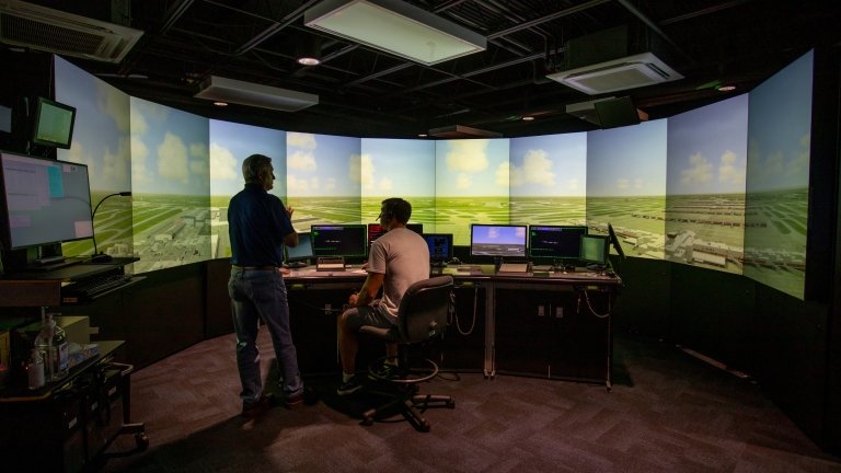 TCC's air traffic control simulator