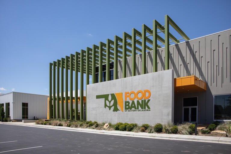 Exterior of the Food Bank of Eastern Oklahoma